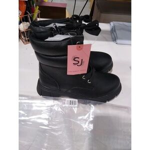 Bearpaw Sincerely Jules Black Combat Boots Black, 2